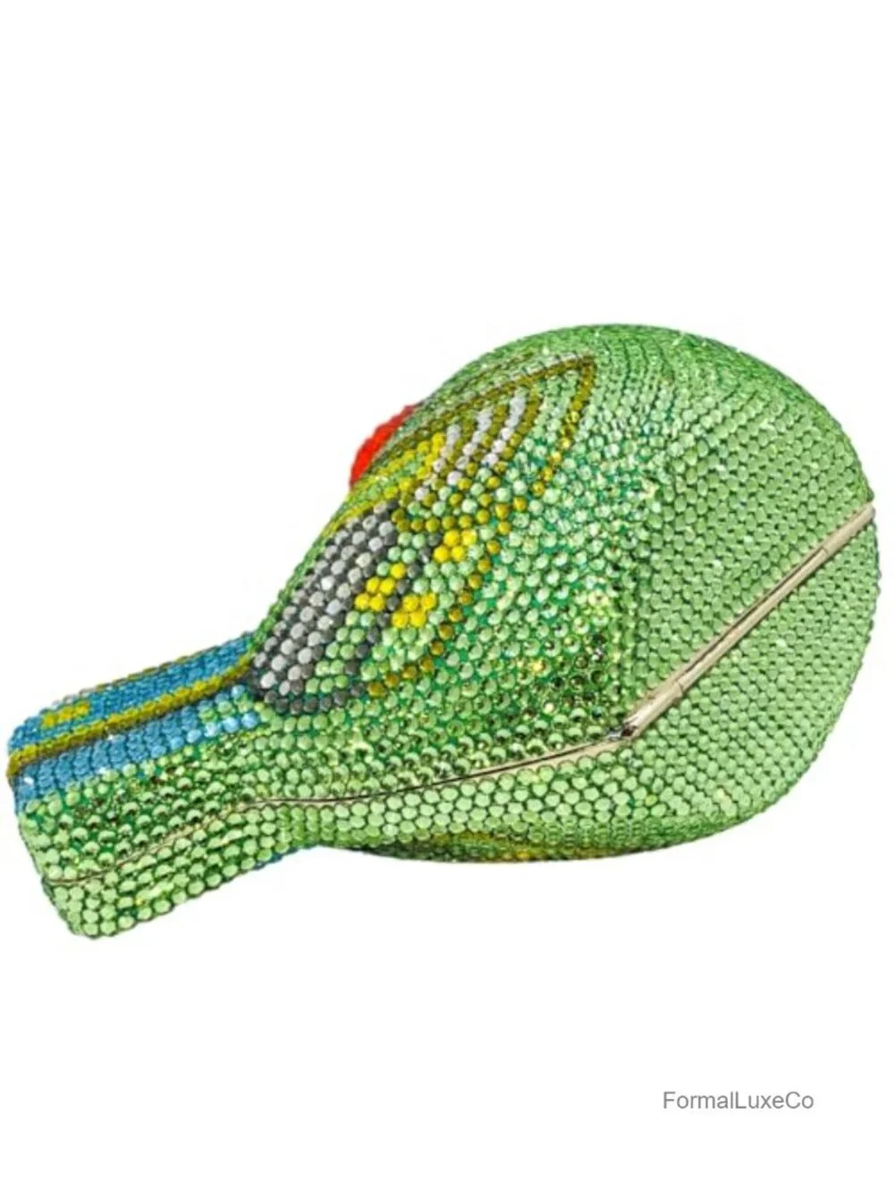 Crystal Bird Clutch Rhinestone Hardcase Evening Bag Dressy Party